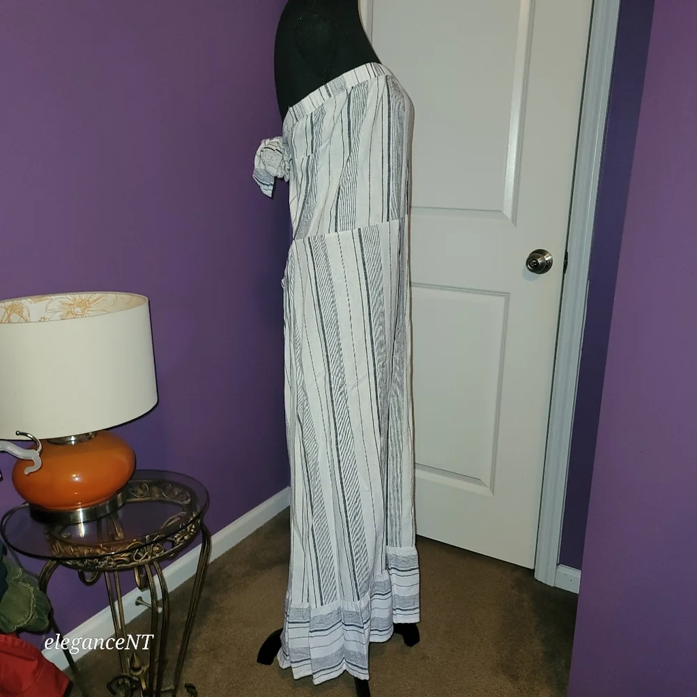 NY & Co. SoHo Street  Black and White Striped Women's Dress Sz: XL NWT - Picture 6 of 12